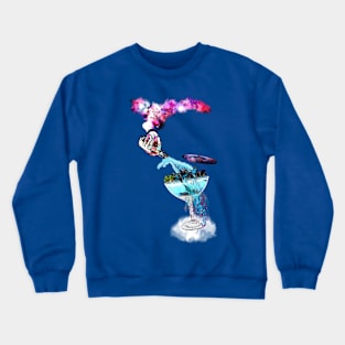 Smooth Dolphin Cocktail Crewneck Sweatshirt